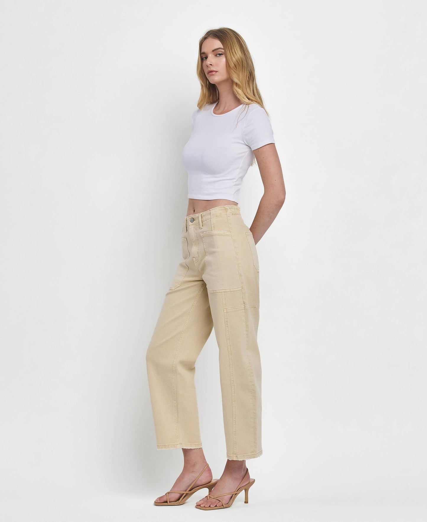 SUPER HIGH RISE BARREL JEANS F5831VBG
