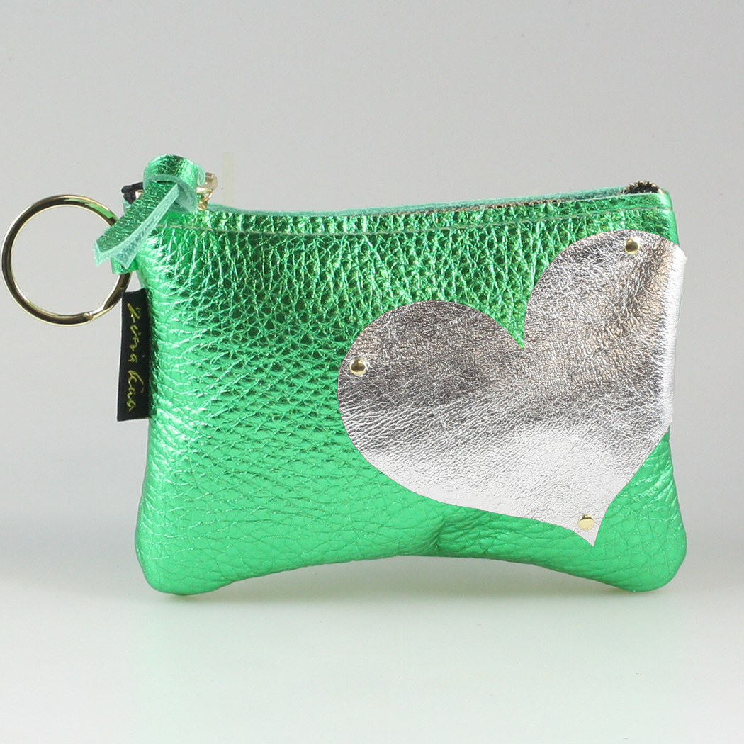 The Kara Wallet: Side Heart Applique