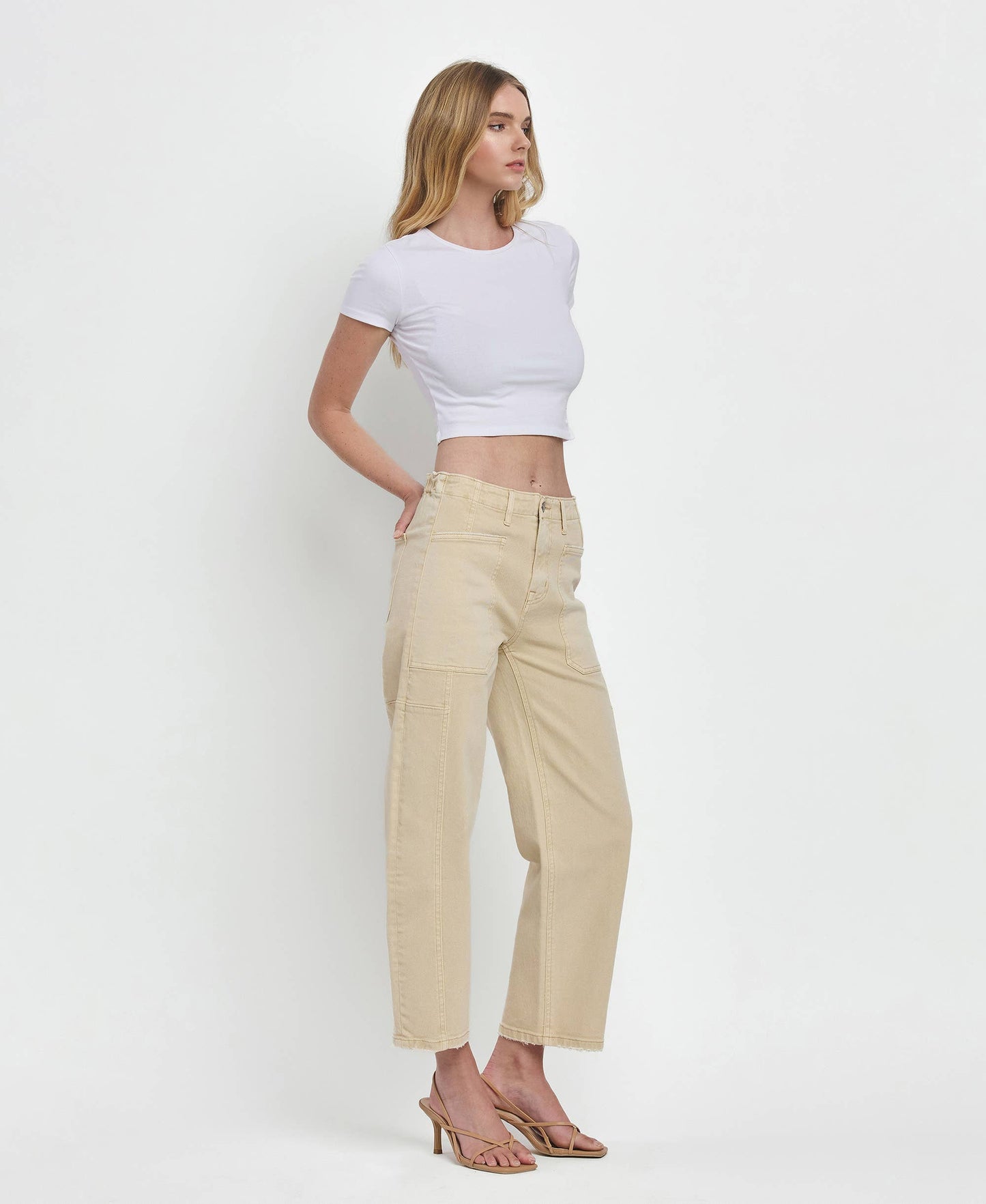 SUPER HIGH RISE BARREL JEANS F5831VBG