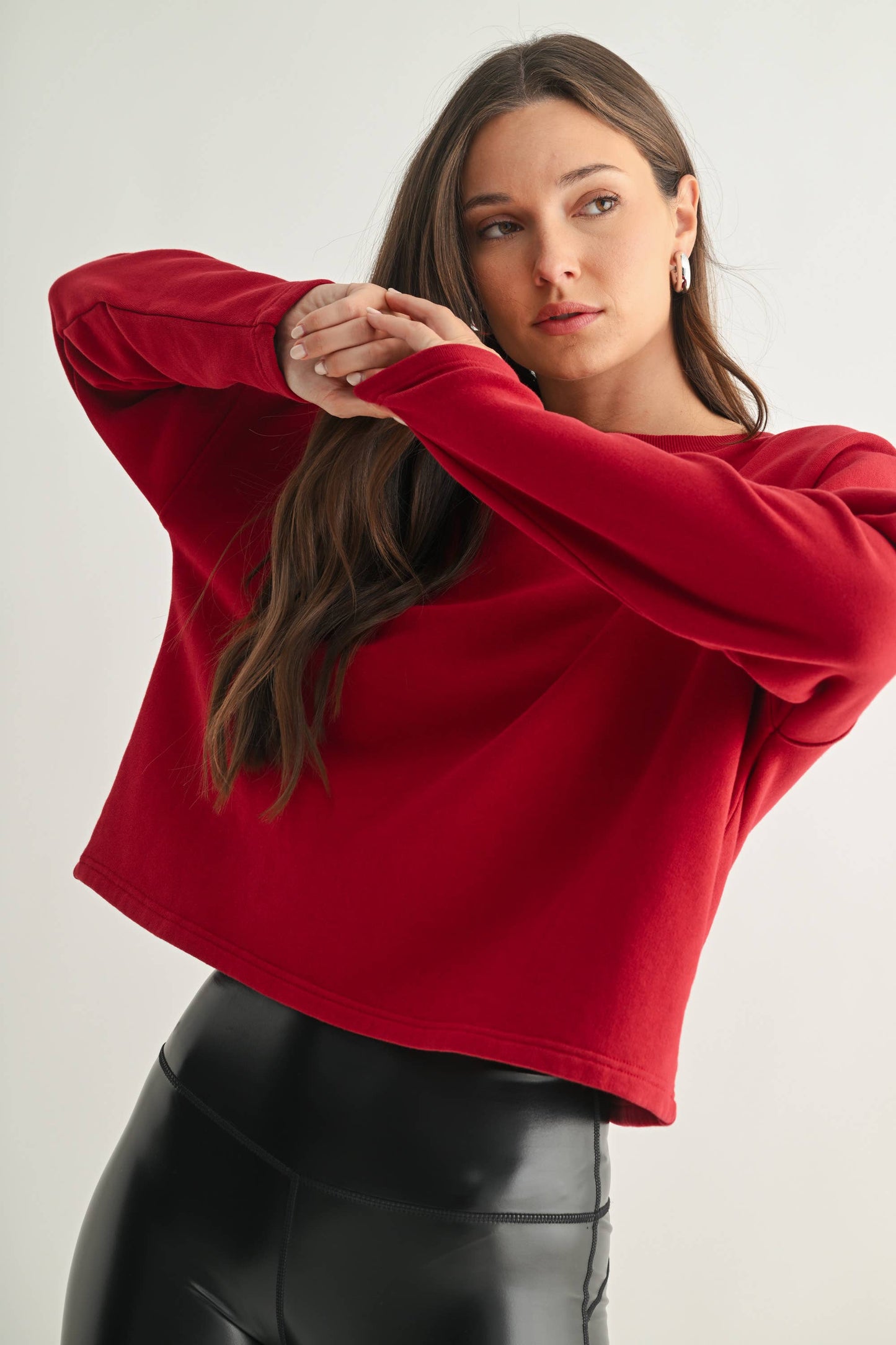 Malibu Air Cropped Cotton Sweater