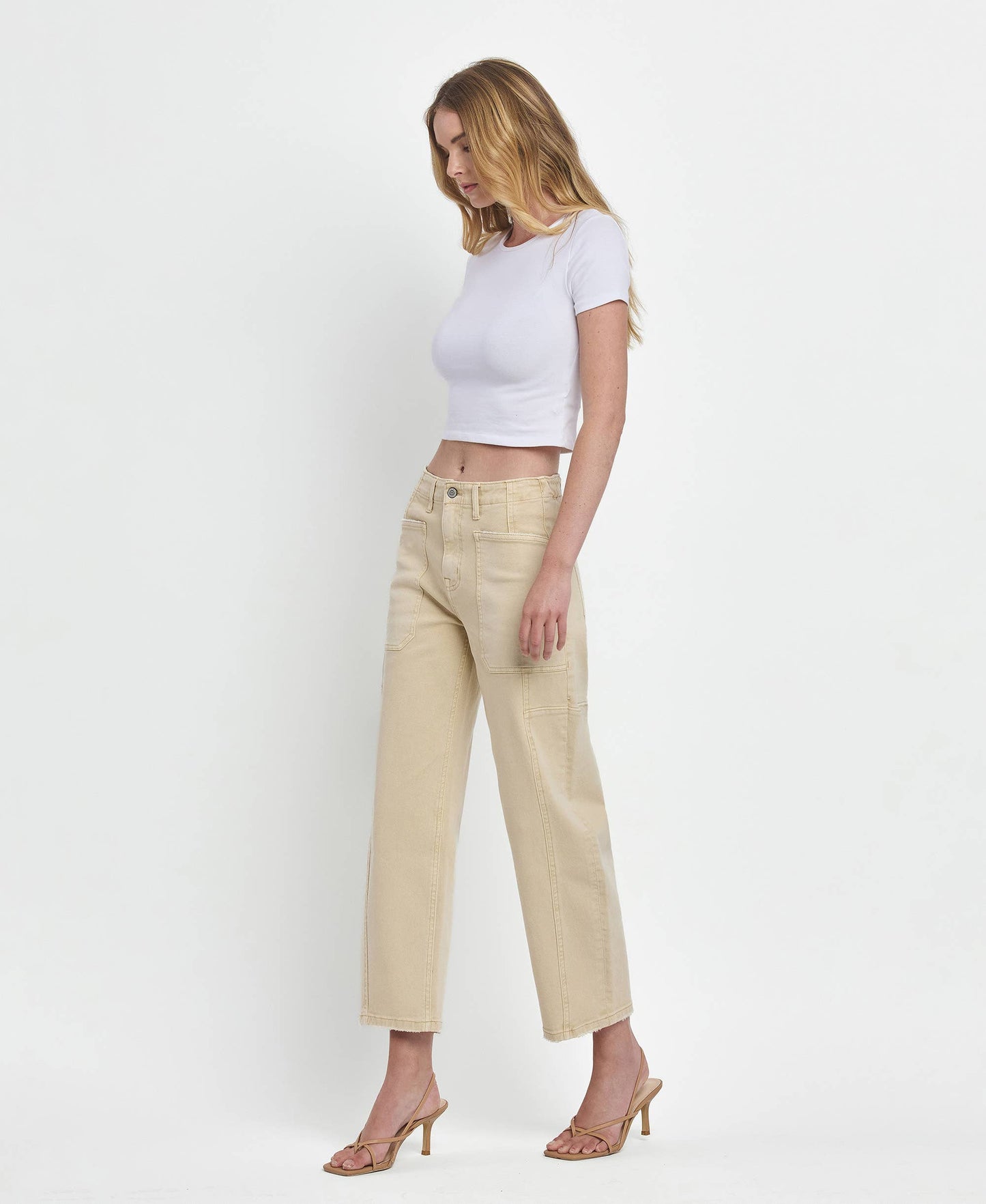 SUPER HIGH RISE BARREL JEANS F5831VBG