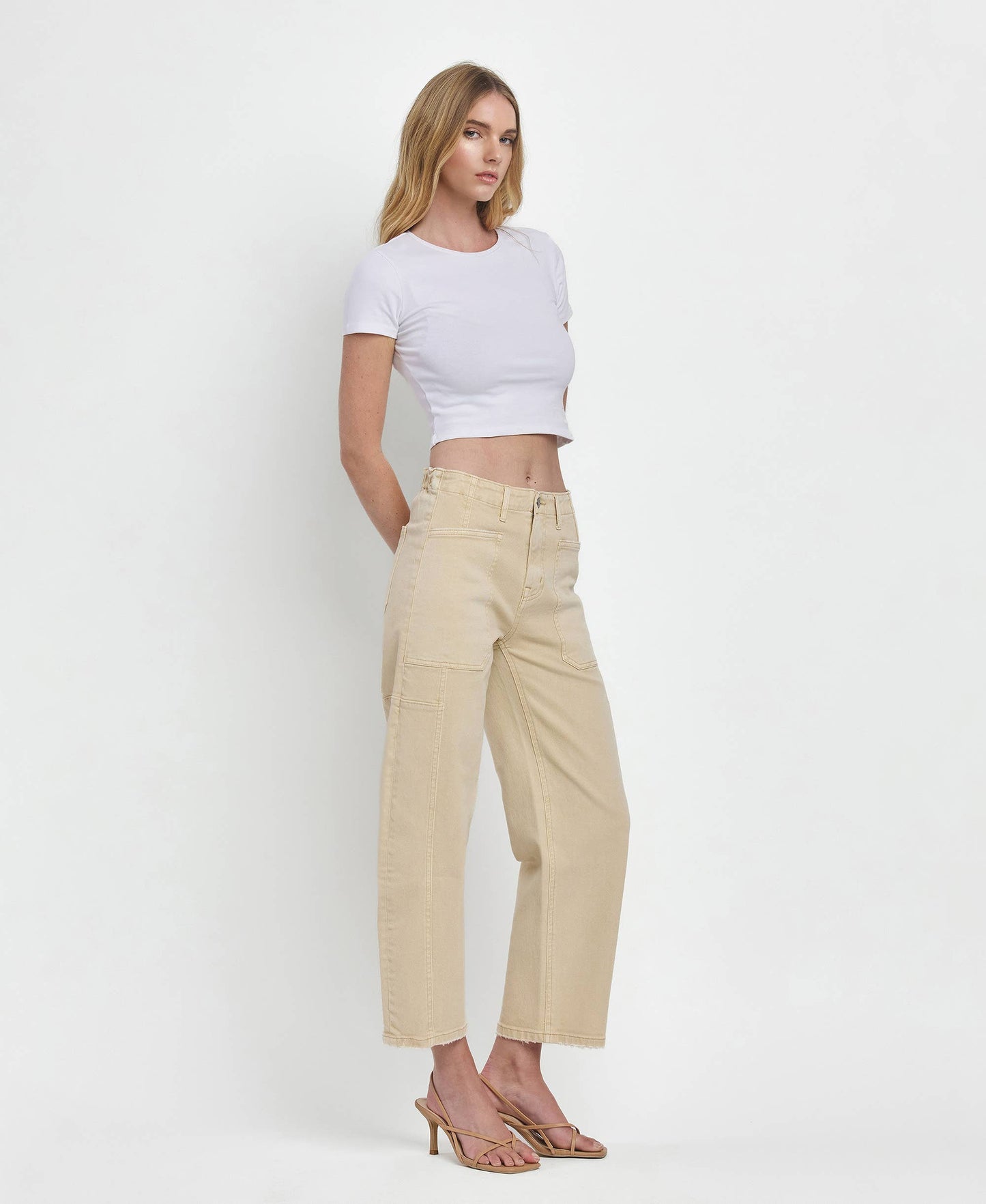 SUPER HIGH RISE BARREL JEANS F5831VBG