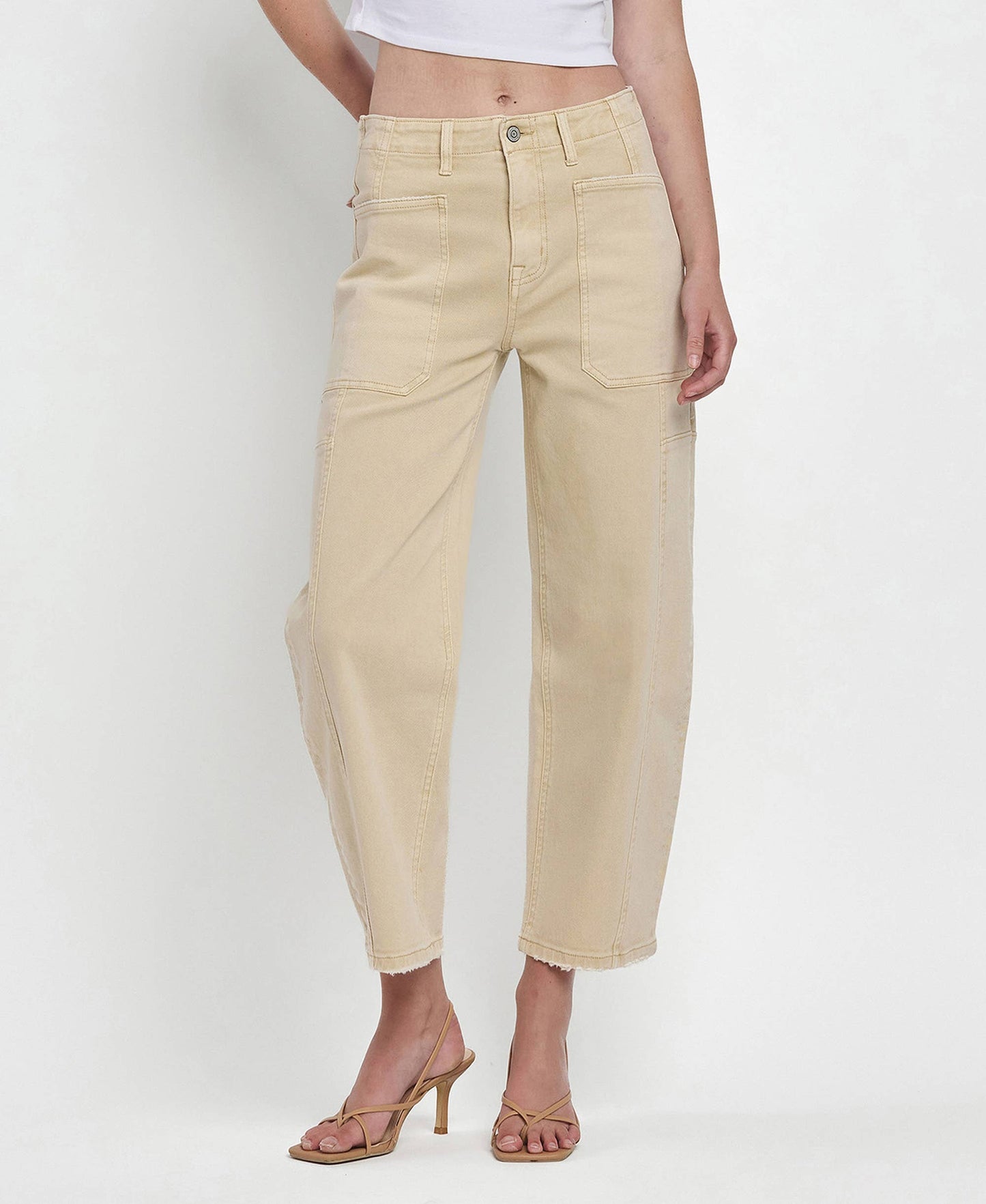 SUPER HIGH RISE BARREL JEANS F5831VBG