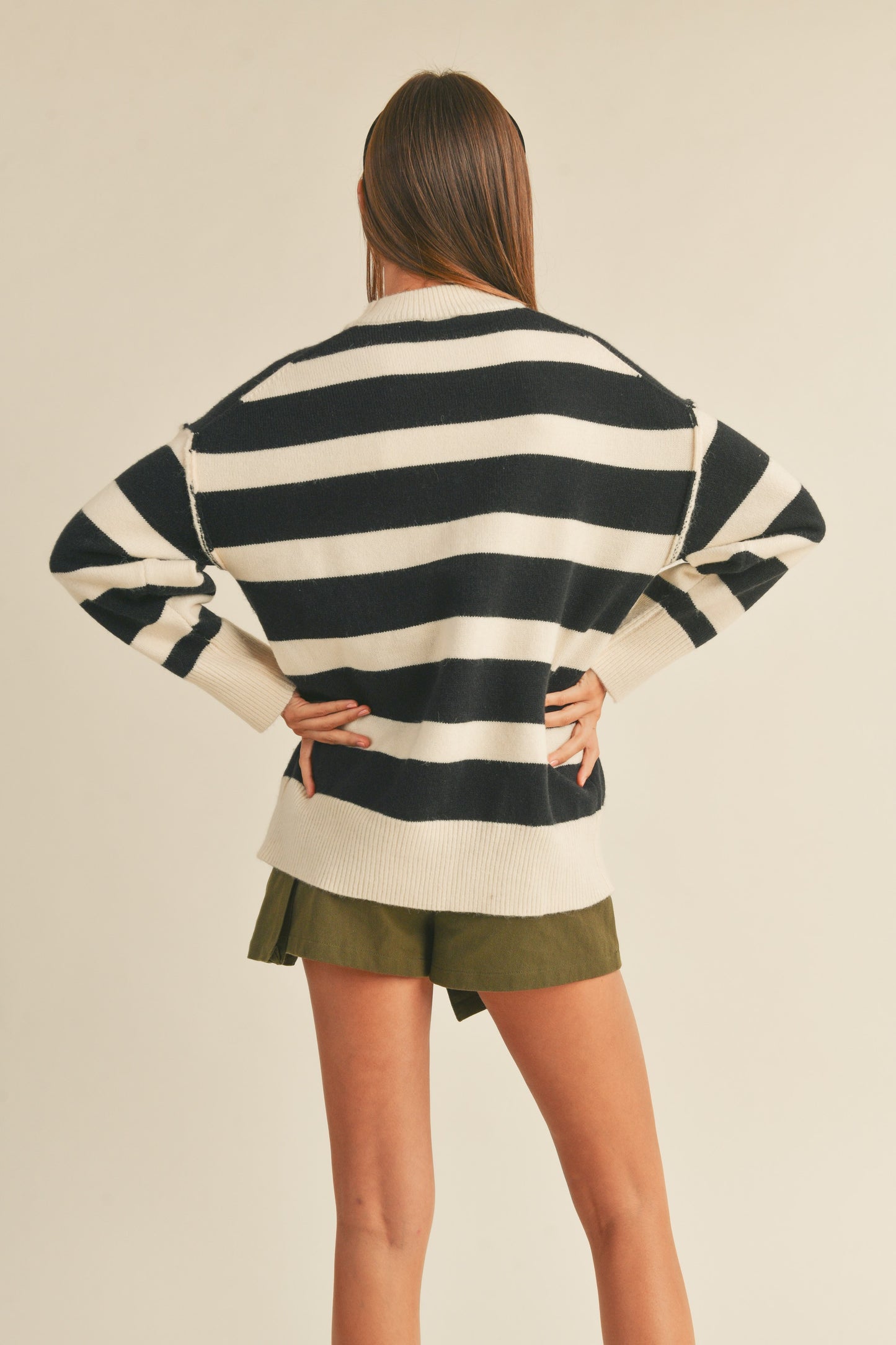 Color Block Sweater Top