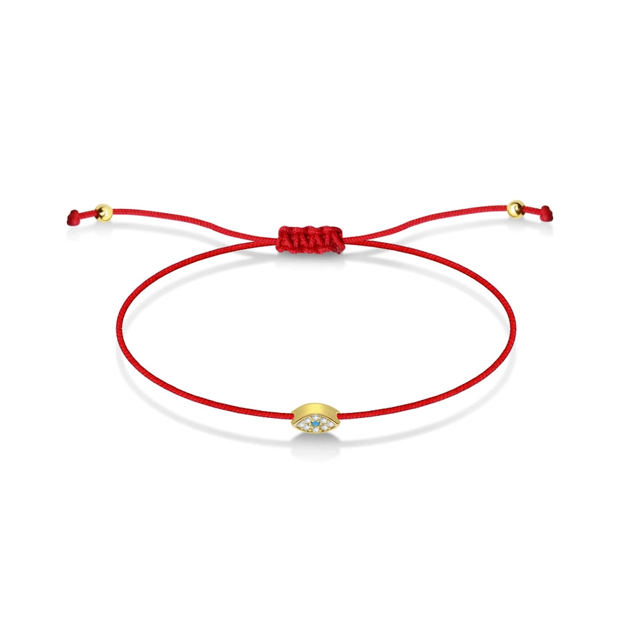 Red String Star or Evil Eye Bracelet For Protection