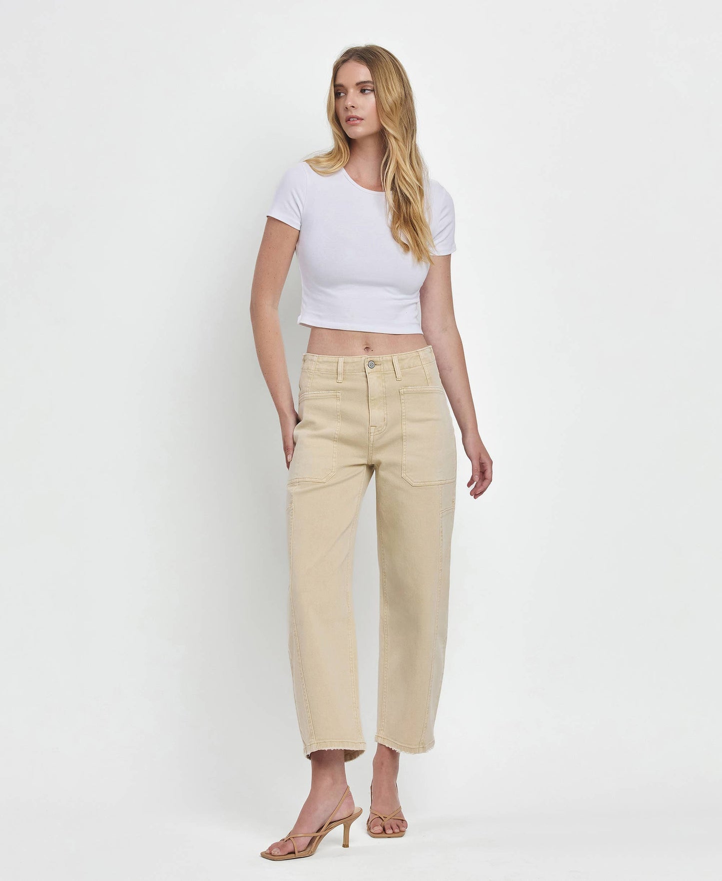 SUPER HIGH RISE BARREL JEANS F5831VBG