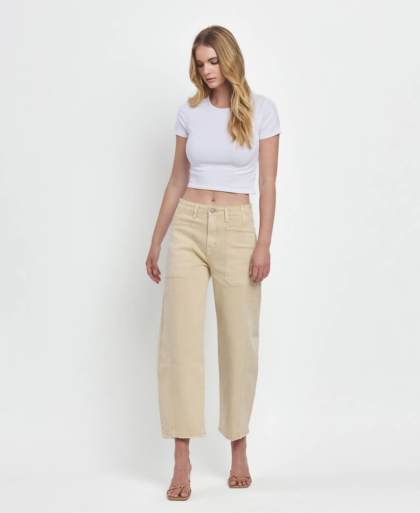 SUPER HIGH RISE BARREL JEANS F5831VBG