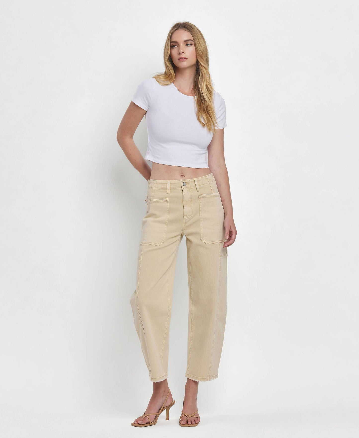 SUPER HIGH RISE BARREL JEANS F5831VBG