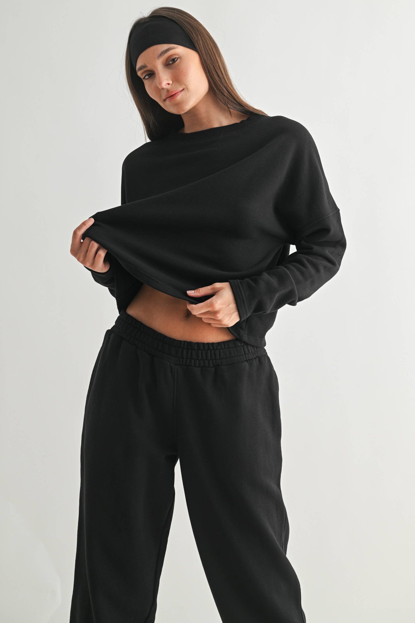 Malibu Air Cropped Cotton Sweater