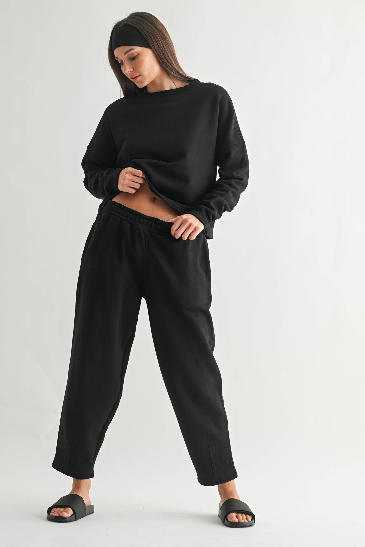 Malibu Air Cropped Cotton Sweater