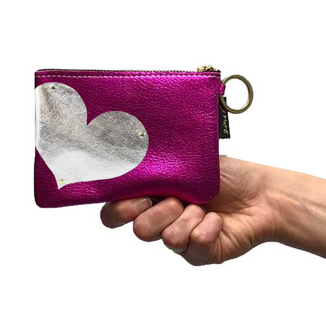 The Kara Wallet: Side Heart Applique