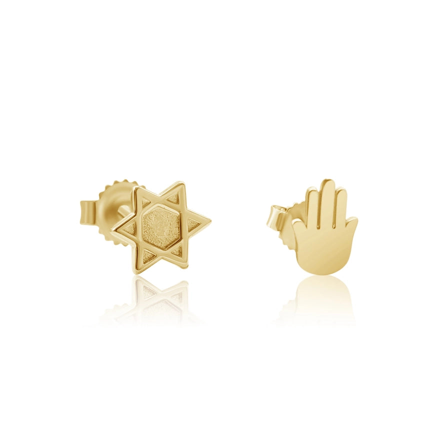 14K Gold Single Earrings