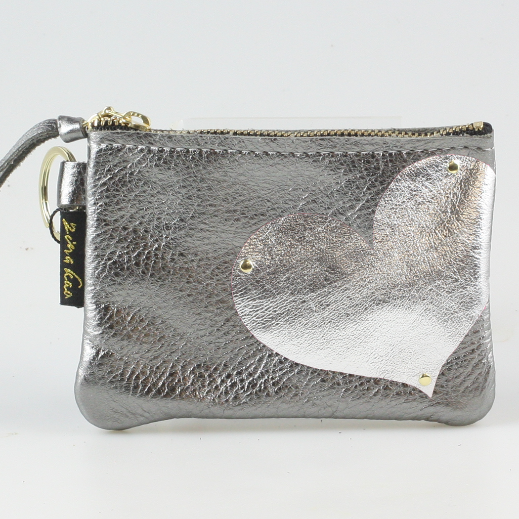 The Kara Wallet: Side Heart Applique