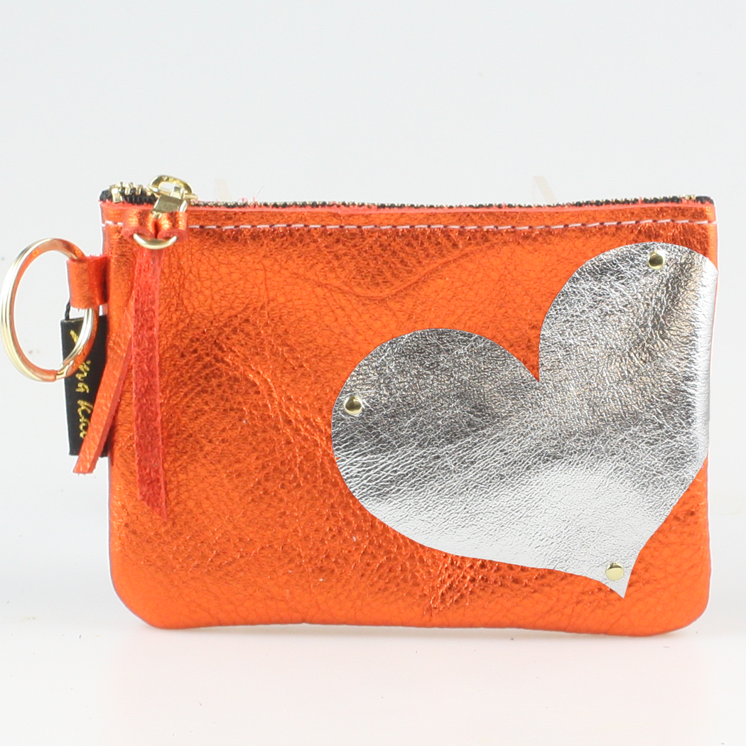 The Kara Wallet: Side Heart Applique