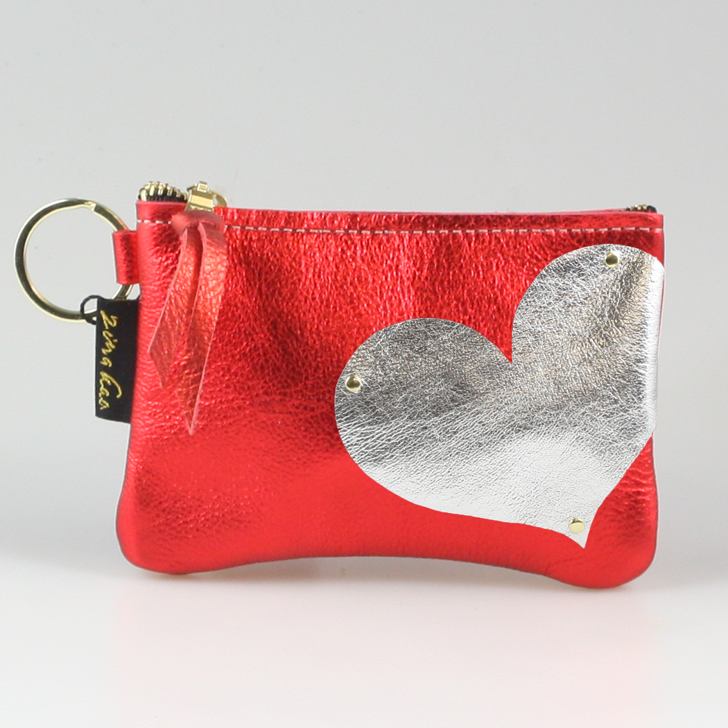 The Kara Wallet: Side Heart Applique