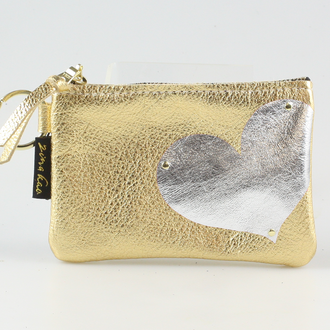 The Kara Wallet: Side Heart Applique