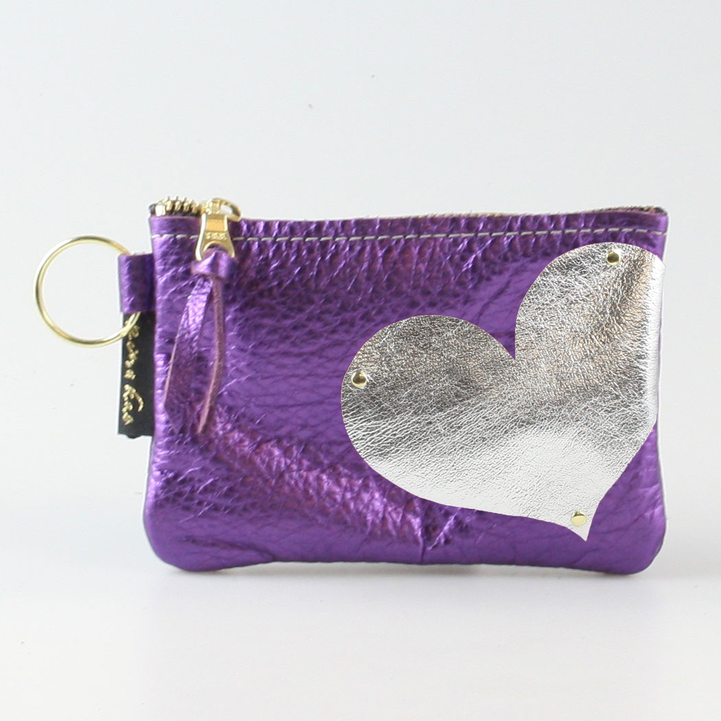 The Kara Wallet: Side Heart Applique