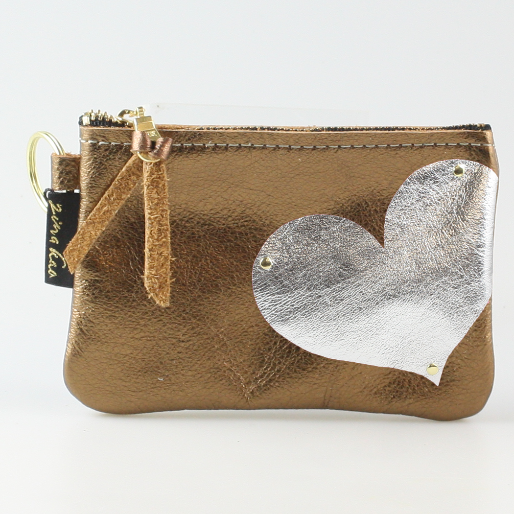 The Kara Wallet: Side Heart Applique