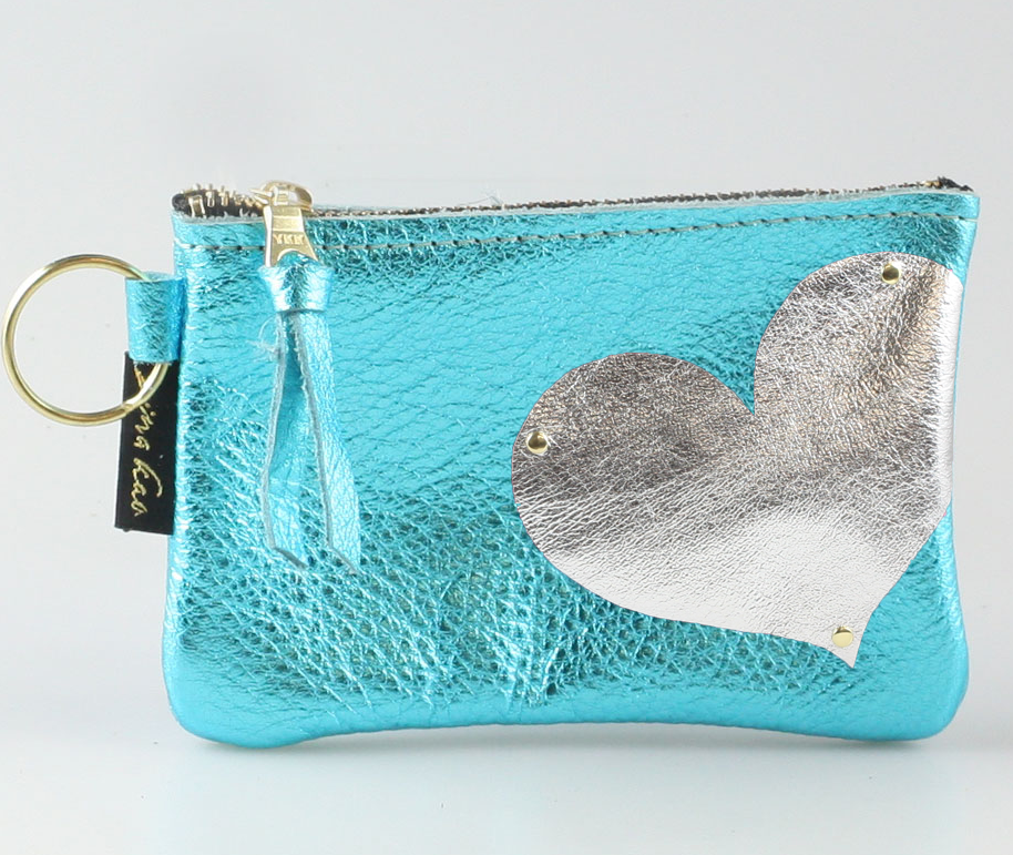 The Kara Wallet: Side Heart Applique
