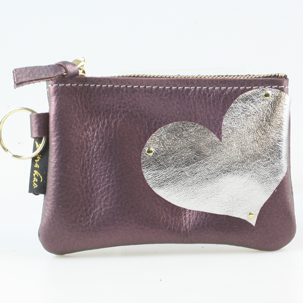 The Kara Wallet: Side Heart Applique