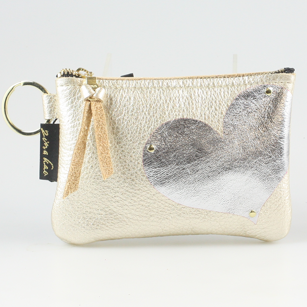 The Kara Wallet: Side Heart Applique