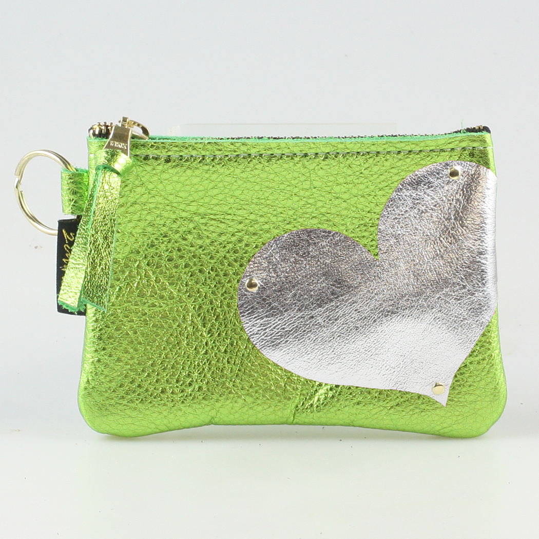 The Kara Wallet: Side Heart Applique