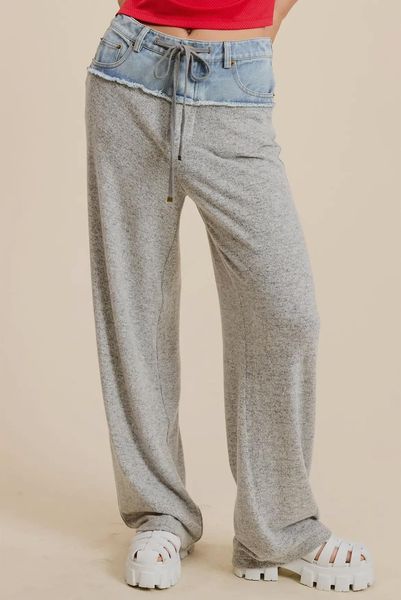 Denim Waistband Joggers