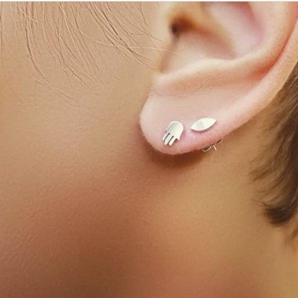 14K Gold Single Earrings