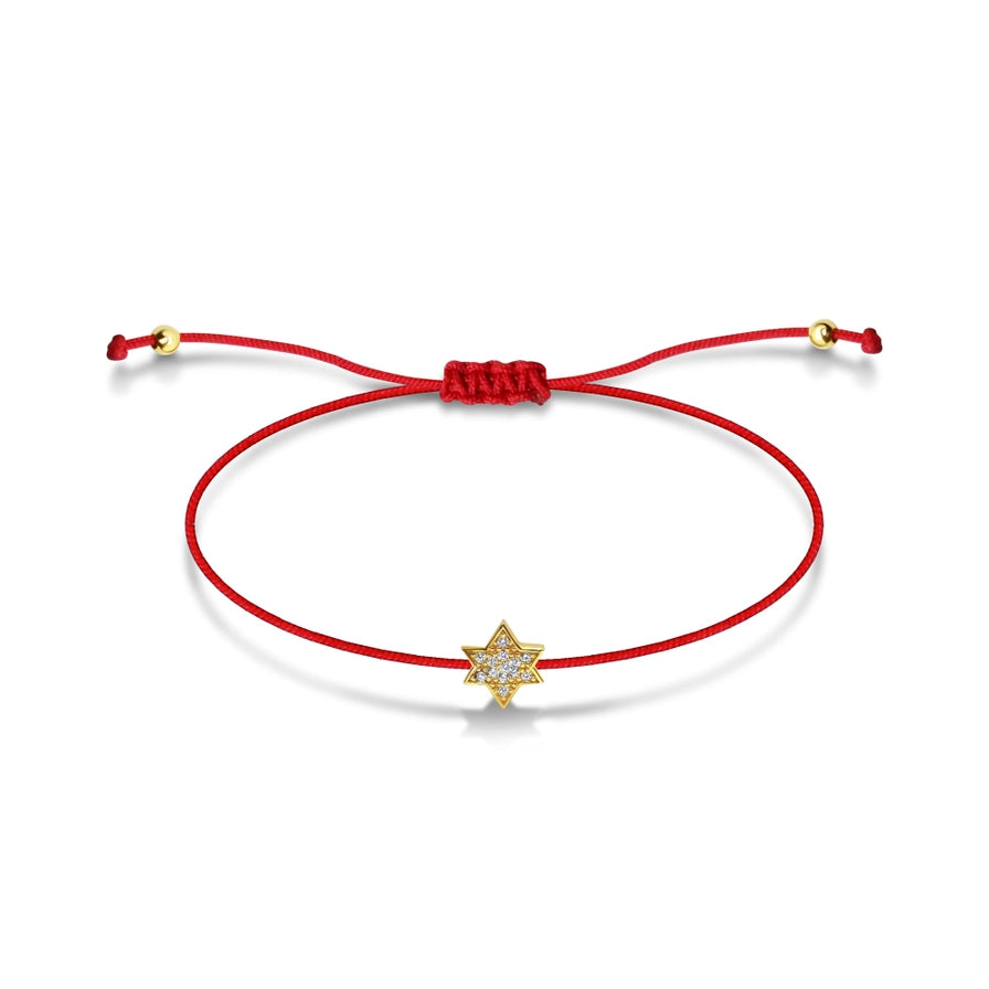 Red String Star or Evil Eye Bracelet For Protection