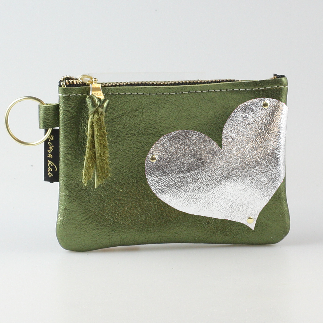 The Kara Wallet: Side Heart Applique