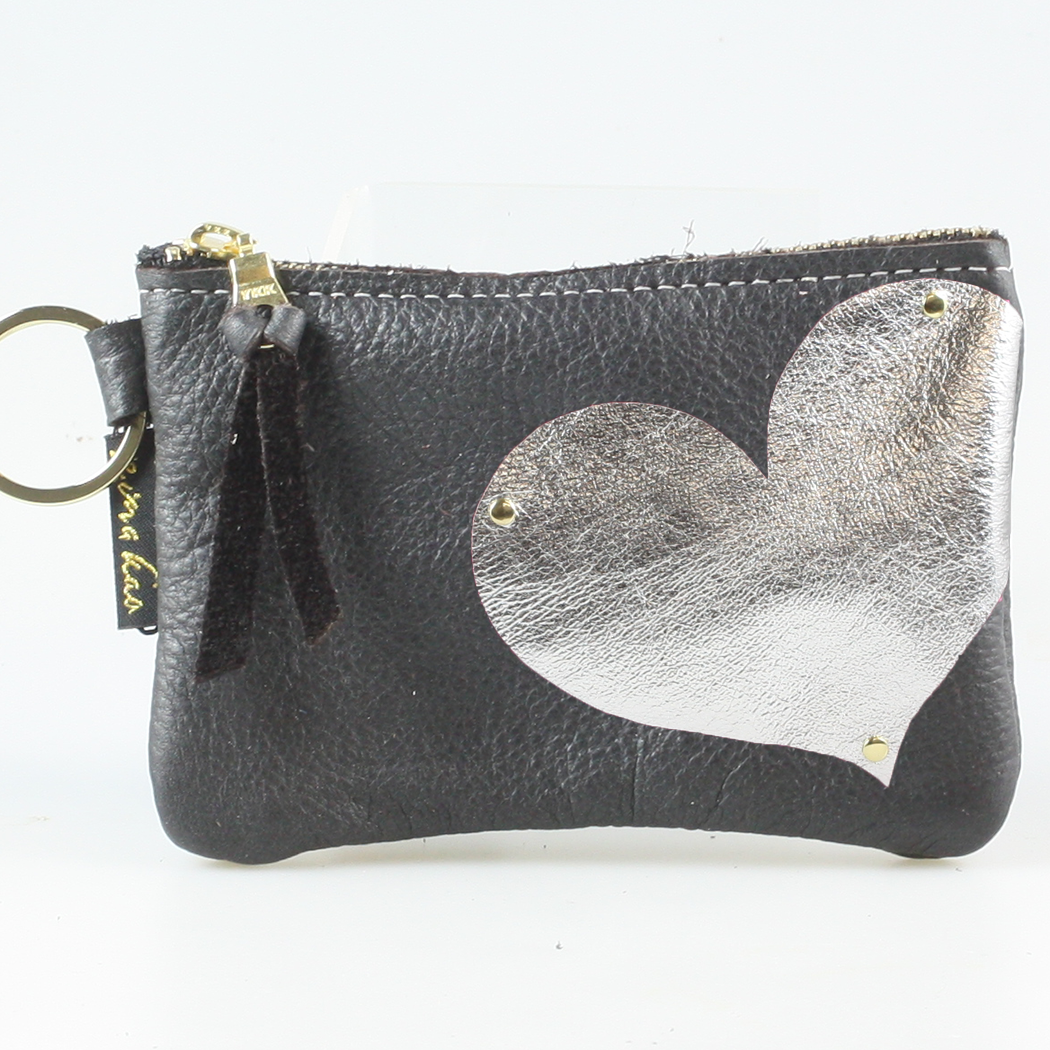 The Kara Wallet: Side Heart Applique