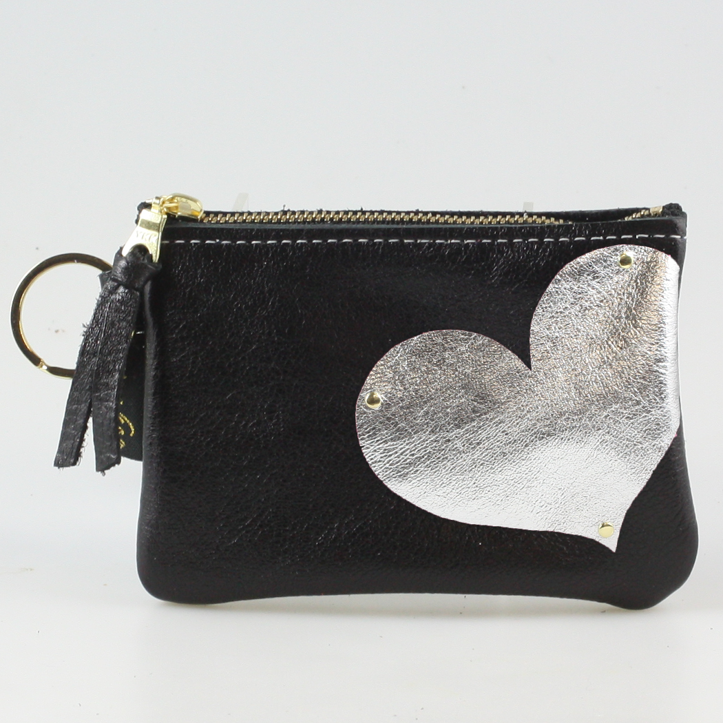 The Kara Wallet: Side Heart Applique