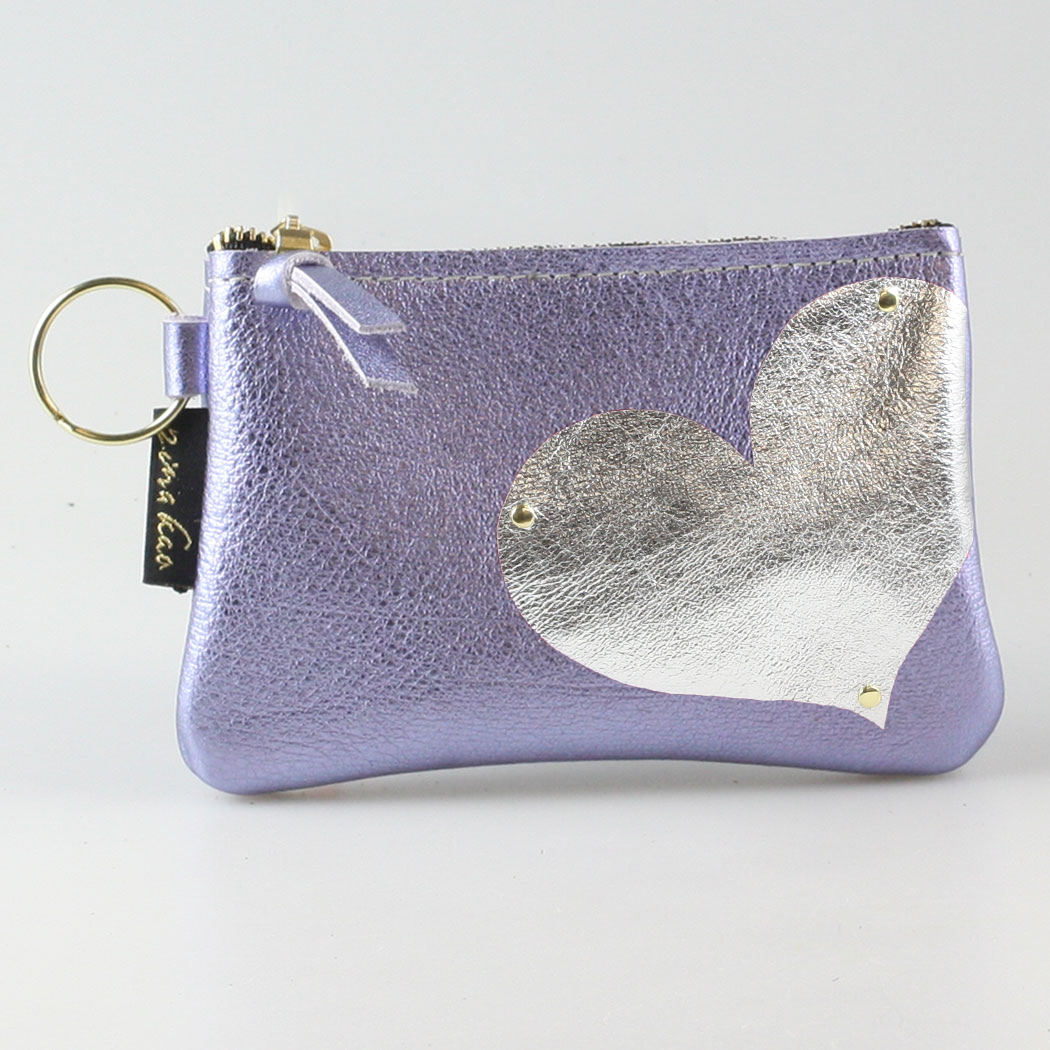 The Kara Wallet: Side Heart Applique