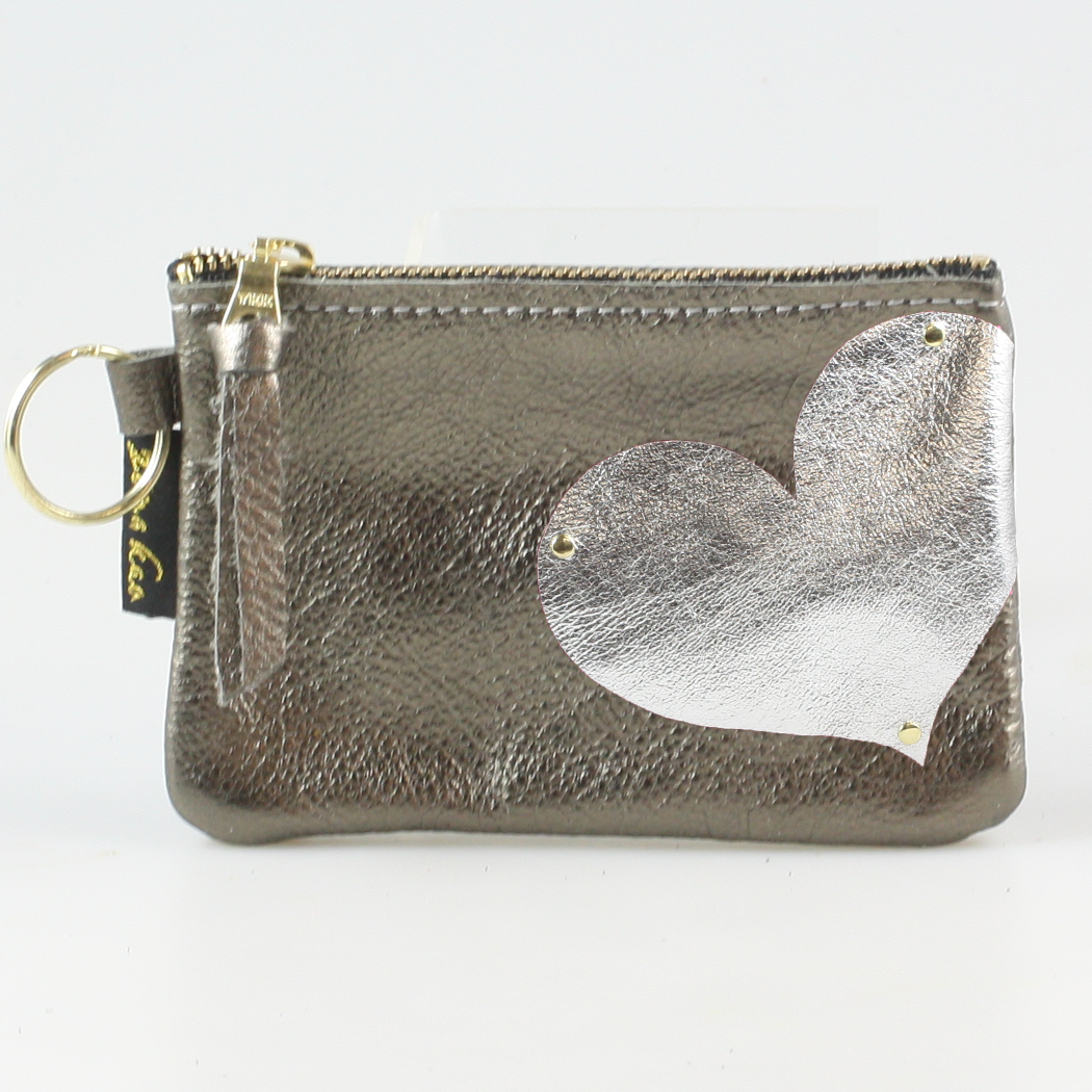 The Kara Wallet: Side Heart Applique
