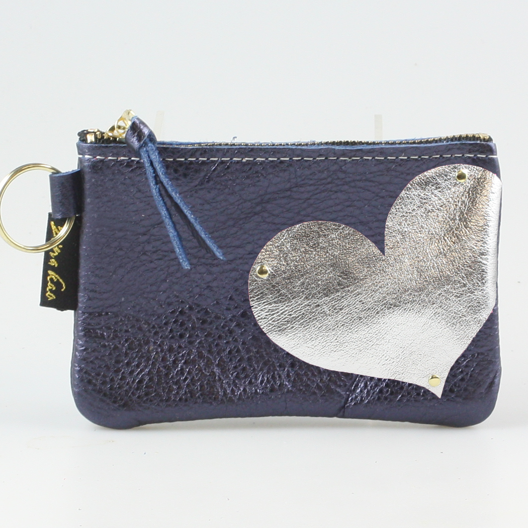 The Kara Wallet: Side Heart Applique
