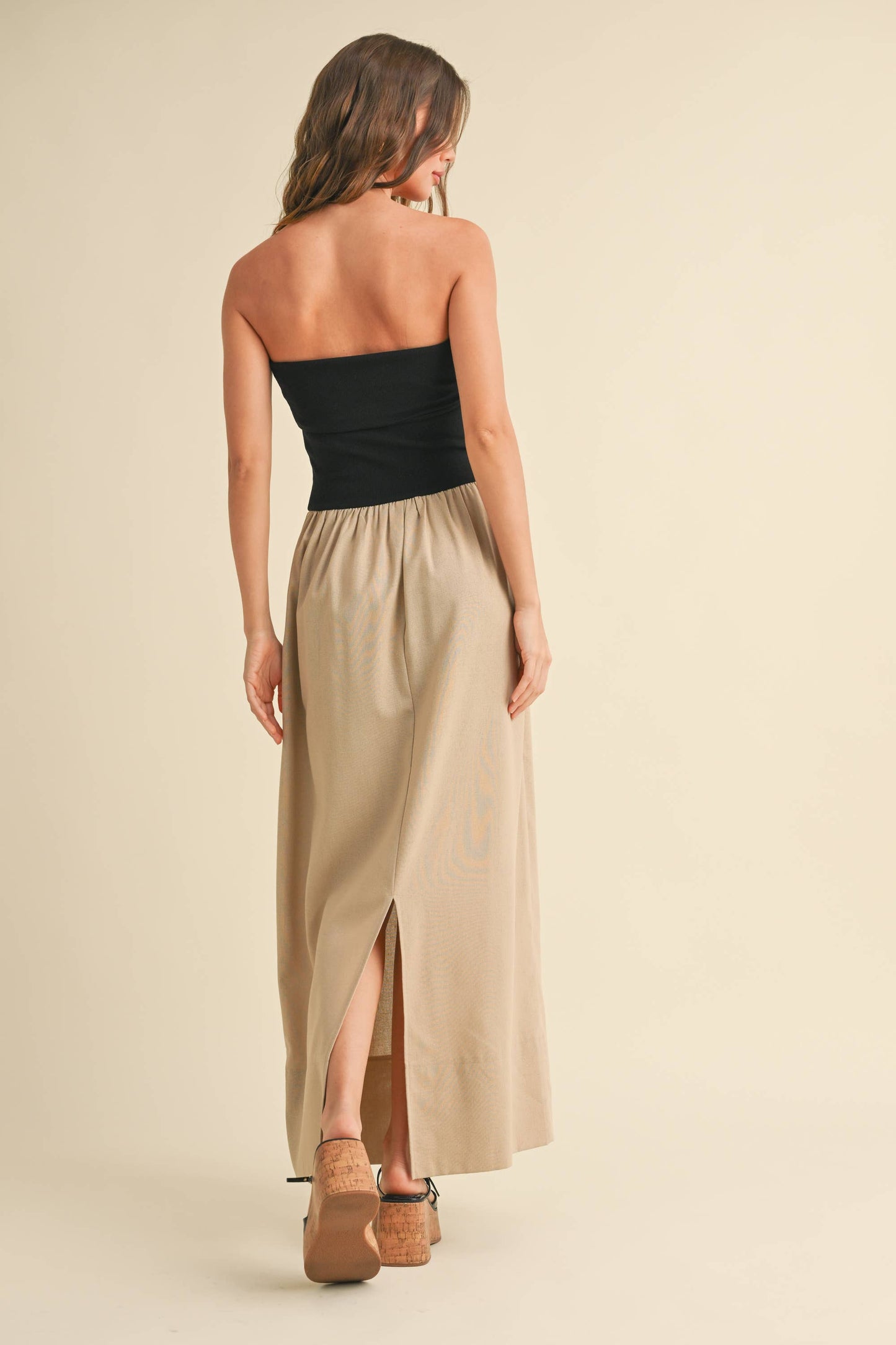 Maxi Combo Knit Top Dress