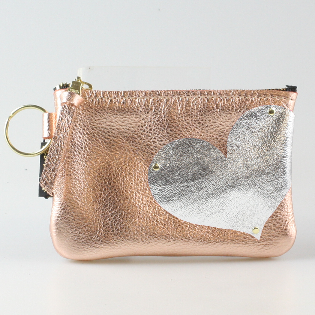 The Kara Wallet: Side Heart Applique